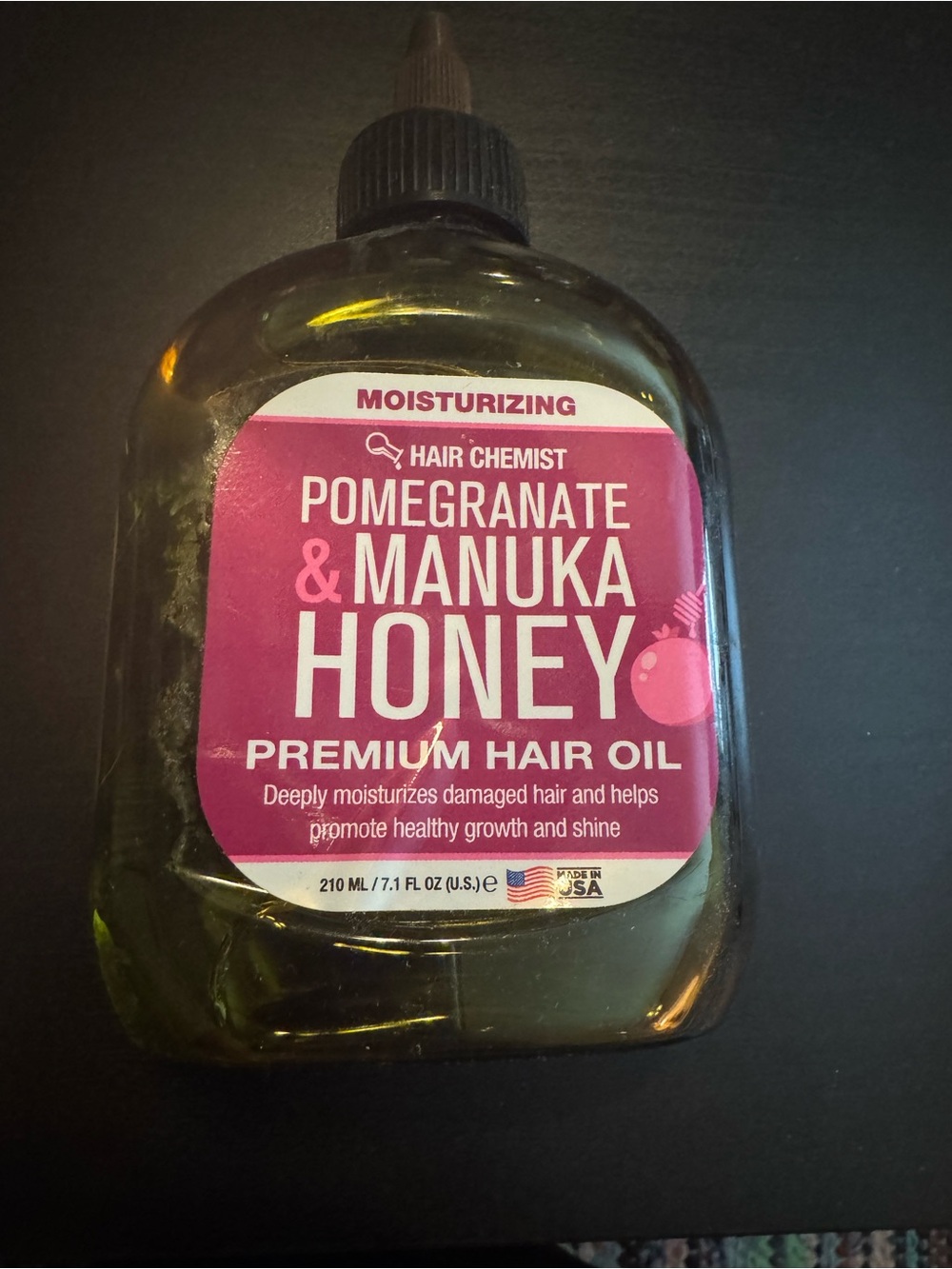 Pomegranate & Manuka Honey Premium Hair Oil - Pink